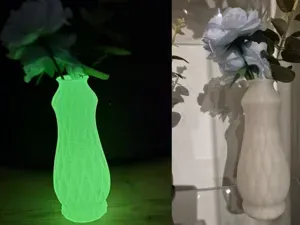 Decor vase hot as a glow in the dark vase
