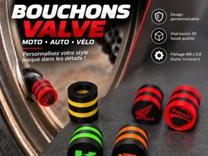 Bouchons valve moto - 10 modèles