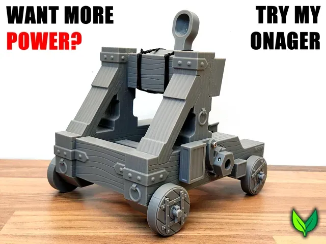 Working 3D Printed Trebuchet Modular Siege Engine — Фото 6 из 6
