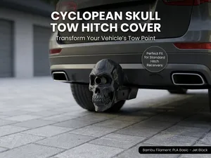 Cyclops Skull Tow Hitch Cover