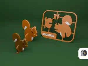 Cute Squirrel Kit Card | AMS Ready, two sizes