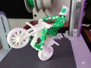 Dummy 13 dirt bike on a kit card