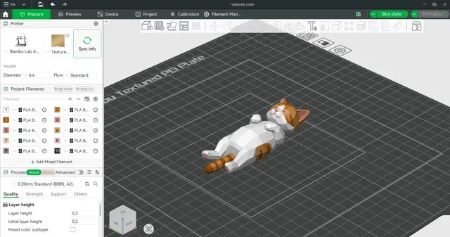 Low-Poly Sleepy Cat — Фото 4 из 6