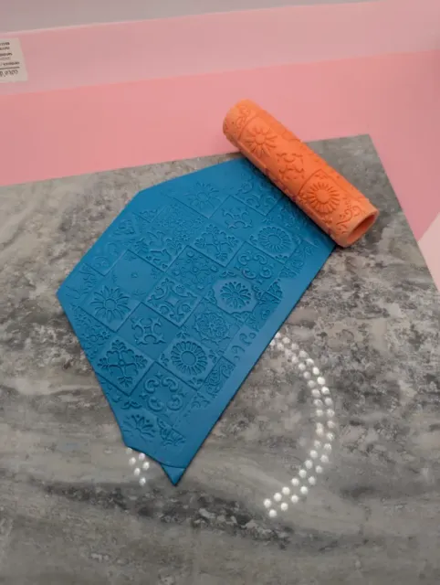 Talavera Mexican Tile Texture Roller V1 — Image 3 of 4