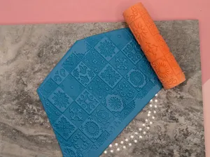 Talavera Mexican Tile Texture Roller V1
