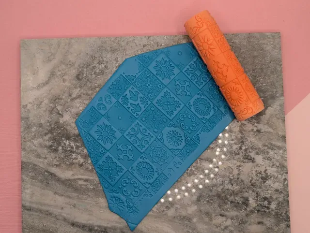 Talavera Mexican Tile Texture Roller V1 — Image 2 of 4