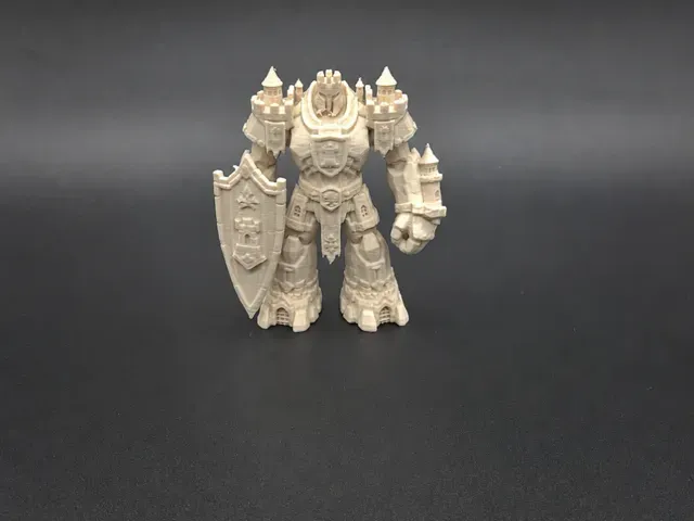 Fantasy Castle Stone Golem RPG DnD Mini