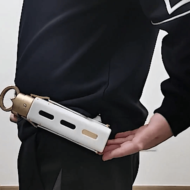 弹射出鞘埋鞘环首唐横刀1.0 Flute knife