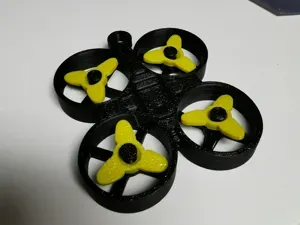 Fpv whoop drone print in place multicolor keychain