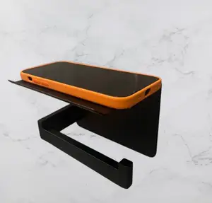 Toilet paper holder with stand phone