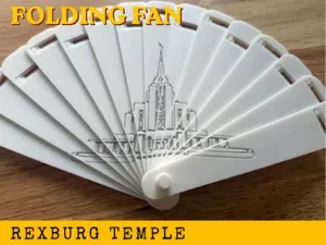 Rexburg Temple - Folding Fan