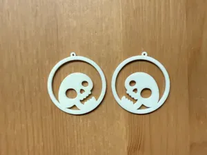 skull earrings