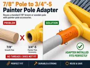 7/8" Pole to 3/4"-5 ACME Painter Pole Adapter