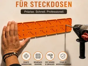 Steckdosen-Bohrschablone 71mm | Socket Drill Jig