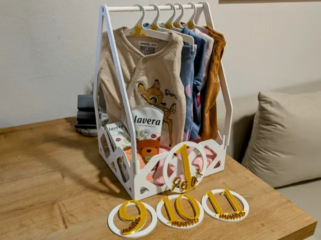 Gift box for baby birth - baby shower - hanger