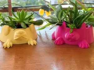 Cute Pug & Cat Bowls - No Supports