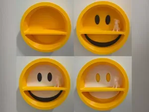 Smiley Emoji Wall Shelf - Modular