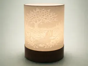 Cherry Blossom Tree and Waterfall Tealight Holder