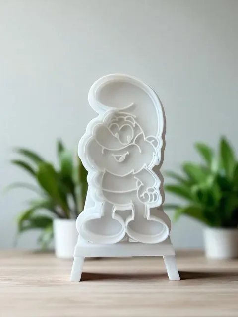 Papa Smurf - cookie cutter+stamp — Фото 3 из 4