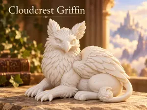 Cloudcrest Griffin | Cute Desk & Shelf Decor