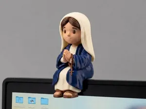 Mini Virgin Mary – Sitting on Monitor or Shelf