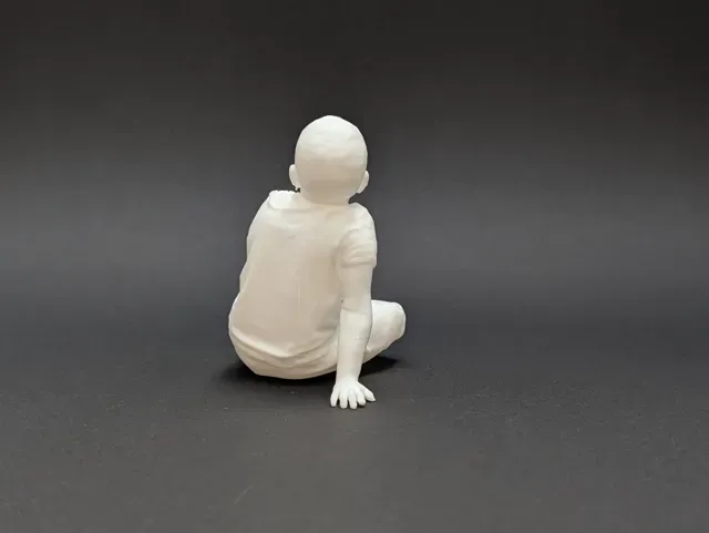 Relaxed Seated Boy - Realistic Child Diorama Figur — Фото 3 из 6