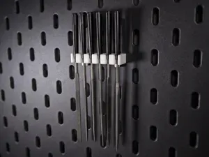 Needle file holder for Ikea Skadis - 5 & 6 slots