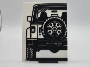 2D Wall Art Jeep Wrangler