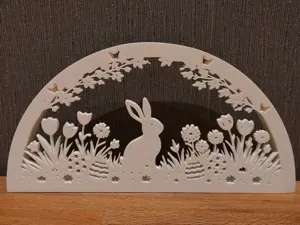 Frühling Ostern Hase Silhouette Deko