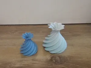Spiral Vase For Dried Flowers