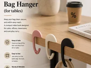 Bag hanger (for tables)