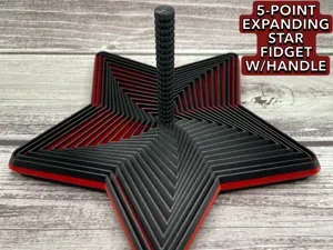 5-Point Expanding Star Fidget w/Handle