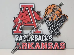 Arkansas Razorbacks Basketball Desk Display