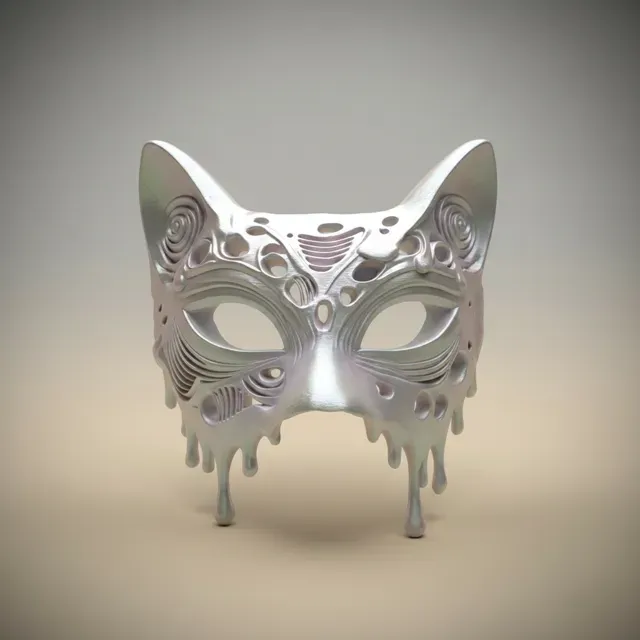 Drippy Kitty Mask / Wall Art — Фото 2 из 5