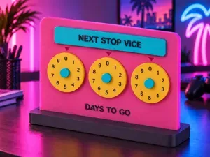 NEXT STOP VICE Rotating Countdown Calendar