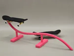 Fingerboard Air Curve Grind Rail Trick Skateboard