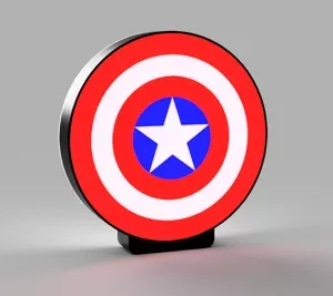 Captain America Shield LED Lamp