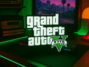 GTA V Logo Lightbox – 3D Printable Wall Lamp