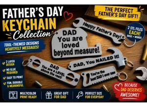 Father’s Day Tool-Themed Keychain Collection