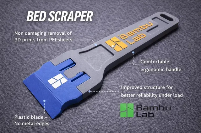 Bambu Lab 3D Printer Bed Scraper 2026 OEM Version — Фото 3 из 14