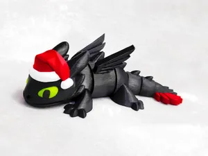 Articulated Christmas toothless Night Fury
