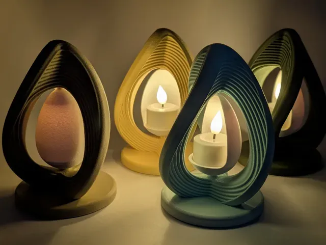 LED Tea Light Holder Vyron – Ovo — Фото 2 из 11
