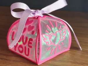 CAIXA DE LEMBRANCINHA 4 PÉTALAS - LOVE