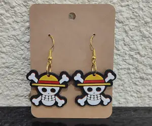 Pendientes calavera Luffy