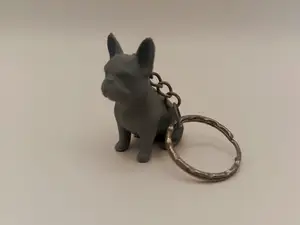 French Bulldog Keychain Figurine