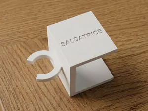Desk mount soldering holder