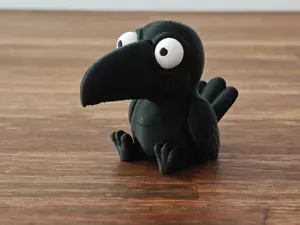 Funny Toucan Figurine with Big Eyes