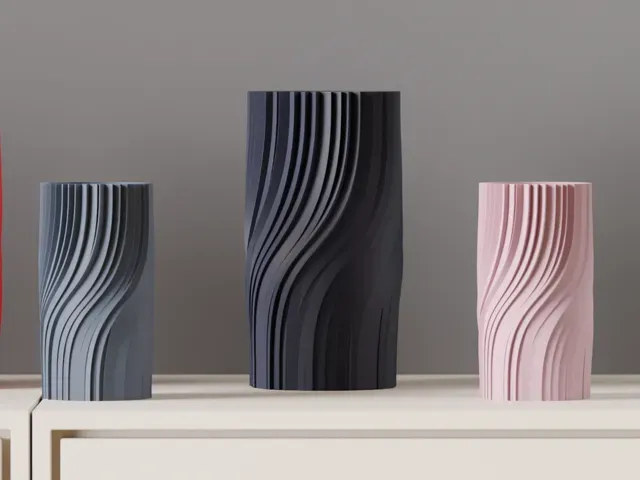 Modern Vase. elegant twisted vase. Beautiful gift
