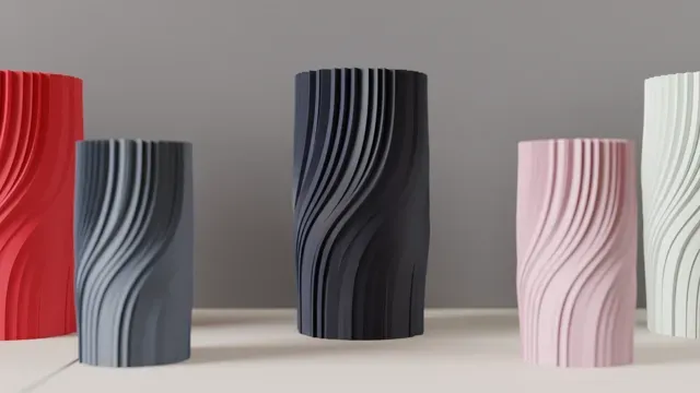 Modern Vase. elegant twisted vase. Beautiful gift — Фото 7 из 9