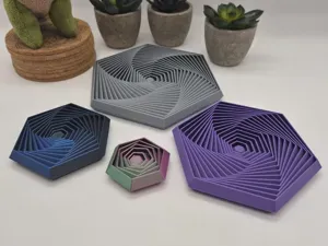 Fractal Hexagon Fidget Toy - 4 Sizes